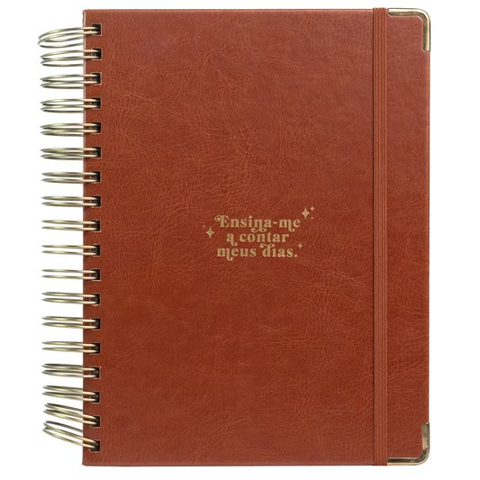 Planner Meu Plano Perfeito | Capa Couro Clássica