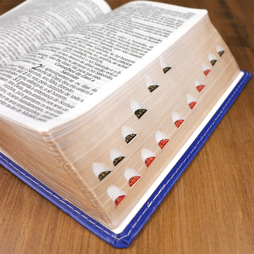 Bíblia Sagrada | ARC | Letra Hipergigante | Capa Luxo Azul | Harpa Avivada e Corinhos | Harpa Avivada e Corinhos