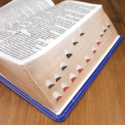 Bíblia Sagrada | ARC | Letra Hipergigante | Capa Luxo Azul | Harpa Avivada e Corinhos | Harpa Avivada e Corinhos