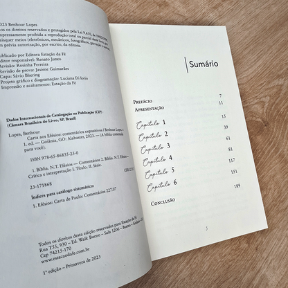 Cartas aos Efésios | Comentários Expositivos |  Benhour Lopes