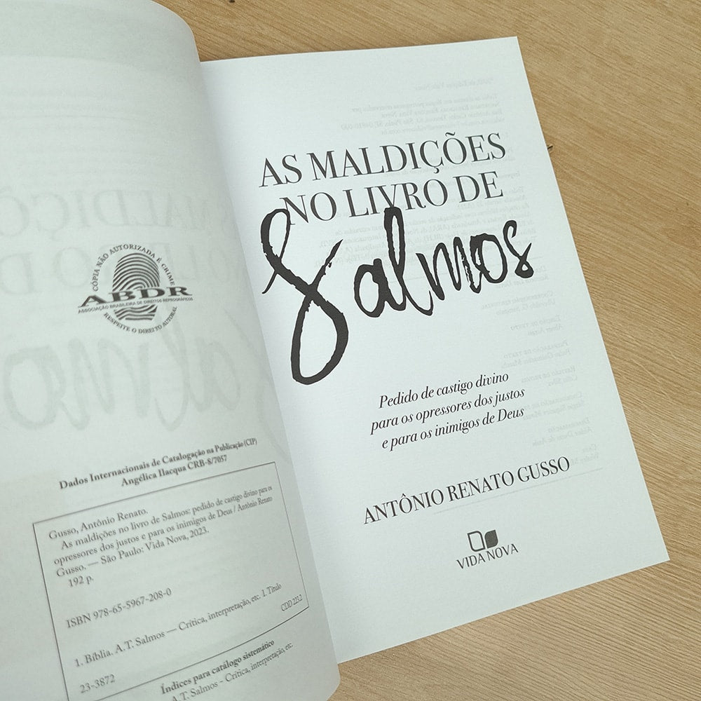 As Maldições no Livro de Salmos | Antônio Renato Gusso