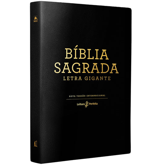 Bíblia Leitura Perfeita NVI | Letra Gigante | Capa Couro Soft Preta