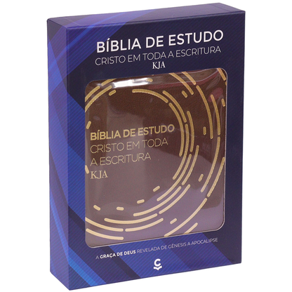 Bíblia de Estudo Cristo em Toda a Escritura | KJA | Letra Normal | Marrom