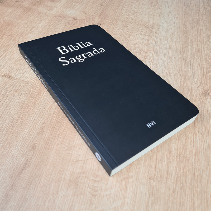 Bíblia Sagrada | NVI | Letra Normal | Capa Brochura Preta