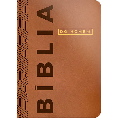 Bíblia Devocional Do Homem | NVI | Letra Grande | Capa Luxo Marrom