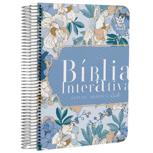 Bíblia de Estudo Interativa | KJC | Letra Normal | Capa Dura Espiral Graça