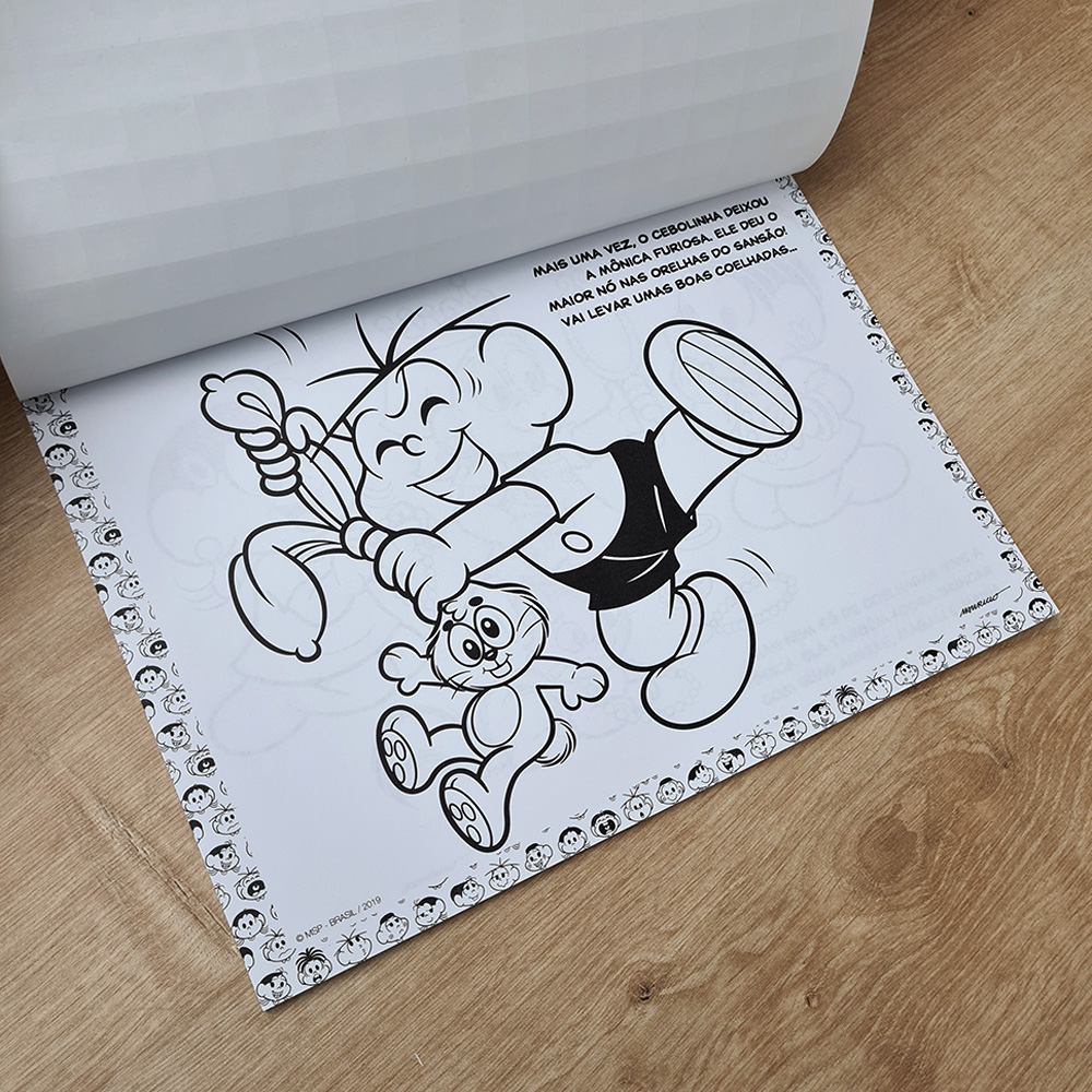 Turma da Mônica | Pranceta para Colorir com 1500 Adesivos