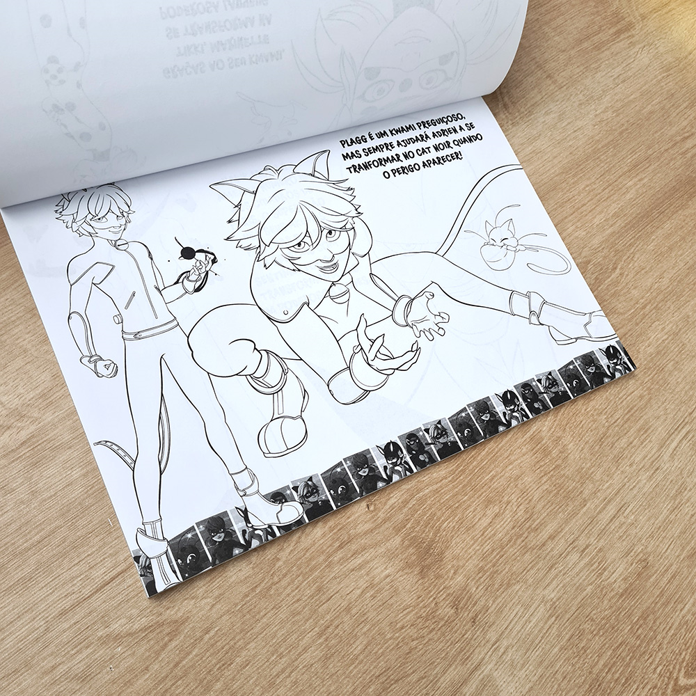 Ladybug | Prancheta para Colorir com 1500 Adesivos | Miraculous