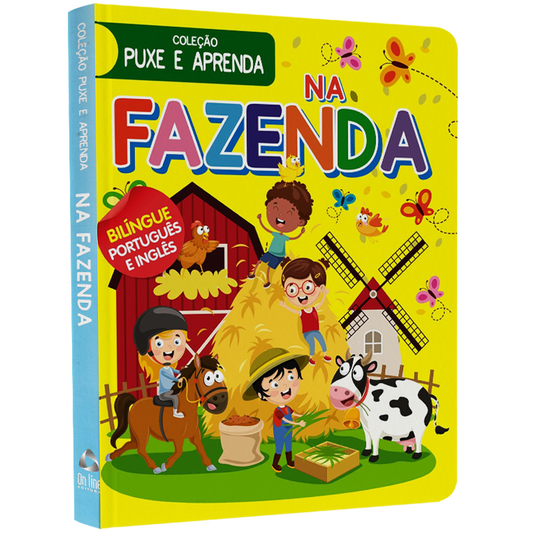 Coleção Puxe e Aprenda | Na Fazenda | Bilíngue Português e Inglês