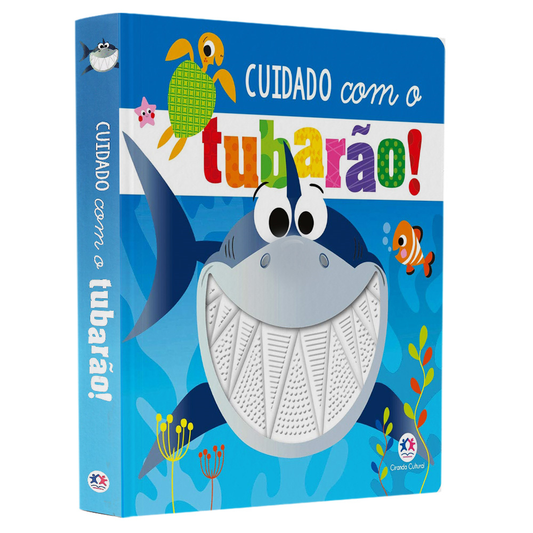 Livro Toque e Sinta | Cuidado com o Tubarão | Ciranda Cultural