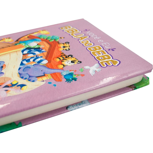 Bíblia do Bebê | 12 Lindas Histórias Bíblicas | Capa Dura Rosa