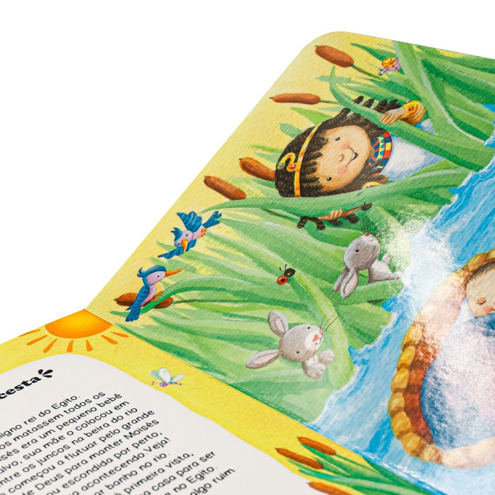 Bíblia do Bebê | 12 Lindas Histórias Bíblicas | Capa Dura Rosa