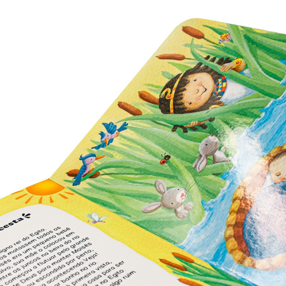 Bíblia do Bebê | 12 Lindas Histórias Bíblicas | Capa Dura Rosa