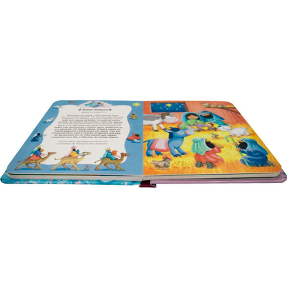 Bíblia do Bebê | 12 Lindas Histórias Bíblicas | Capa Dura Rosa