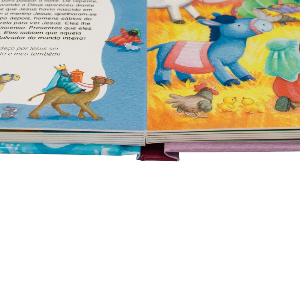 Bíblia do Bebê | 12 Lindas Histórias Bíblicas | Capa Dura Rosa