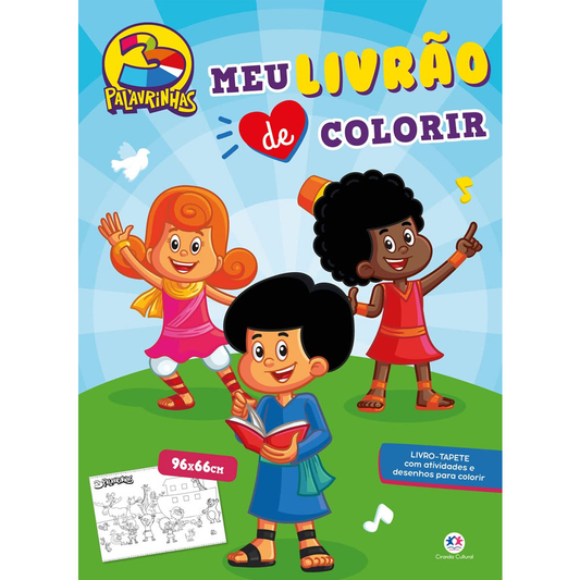 Meu Livrão de Colorir | 3 Palavrinhas