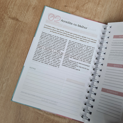 Planner da Vida Diária | Capa Dura Espiral Listrado