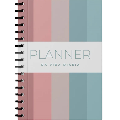 Planner da Vida Diária | Capa Dura Espiral Listrado