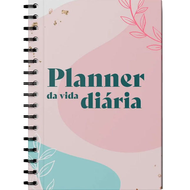 Planner da Vida Diária | Capa Dura Espiral Cor Pastel