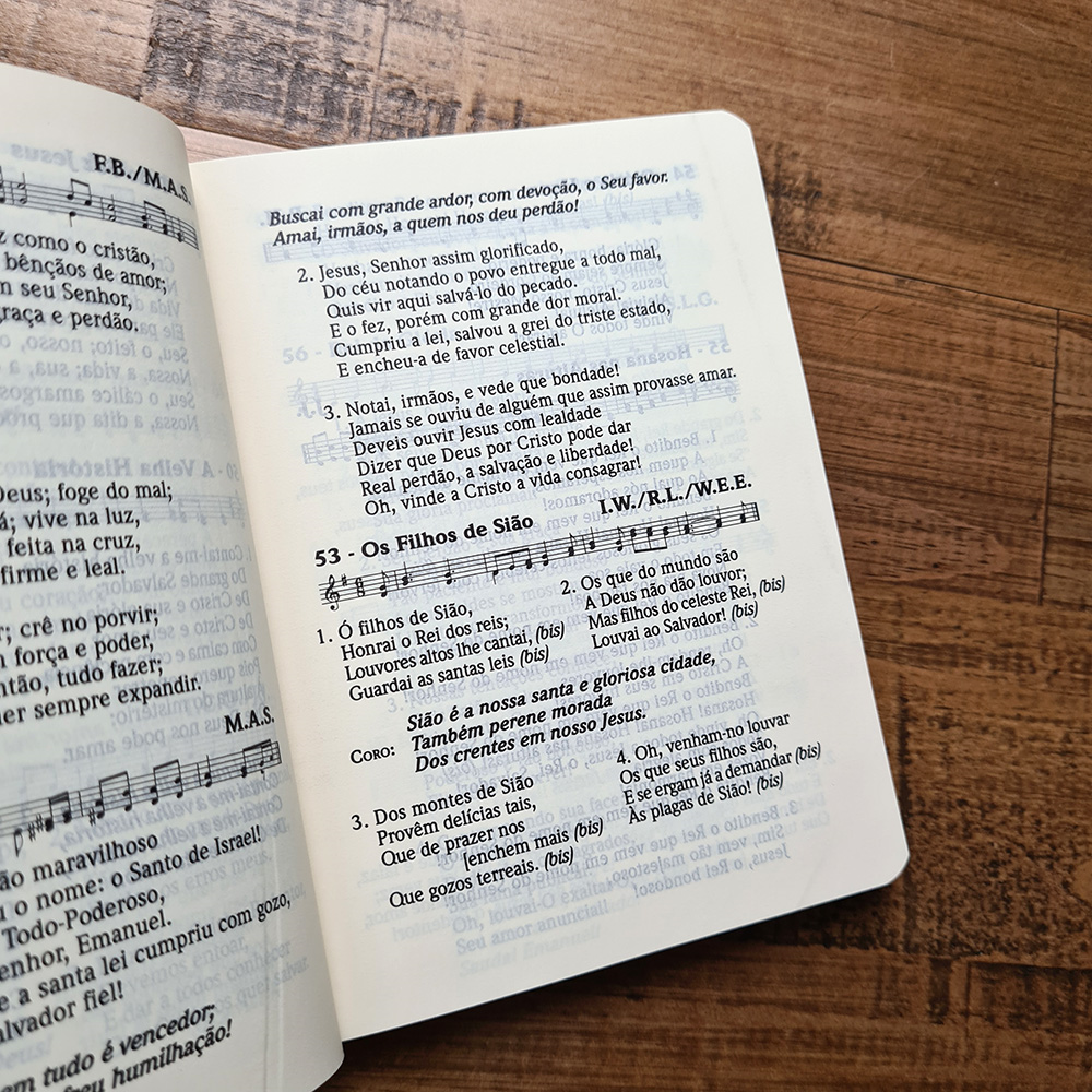 Cantor Cristão com Letra | Edição de Bolso | Capa Brochura Preta