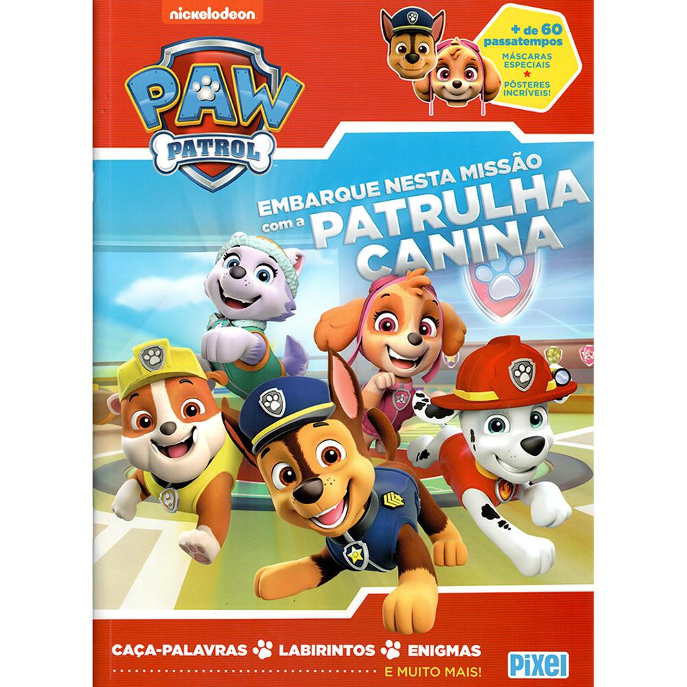 Patrulha Canina Livrão | Caça-Palavras Labirintos e Enigmas