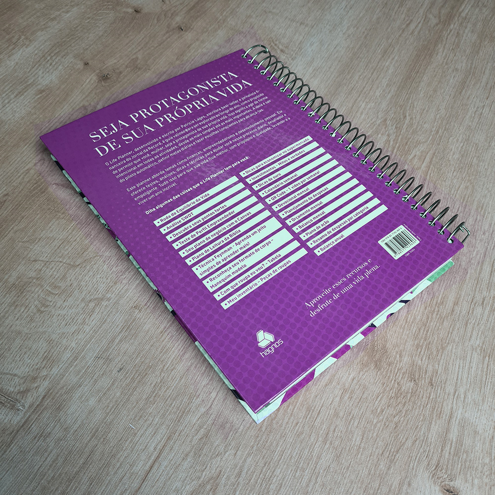 Life Planner: Vida e Finanças | Patrícia Lages | Capa Dura Espiral Organização