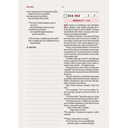 Bíblia Todo Dia com Espaço para Anotações | AM | Letra Normal | Capa Dura Vitral