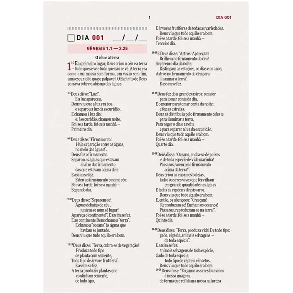 Bíblia Todo Dia com Espaço para Anotações | AM | Letra Normal | Capa Dura Retro