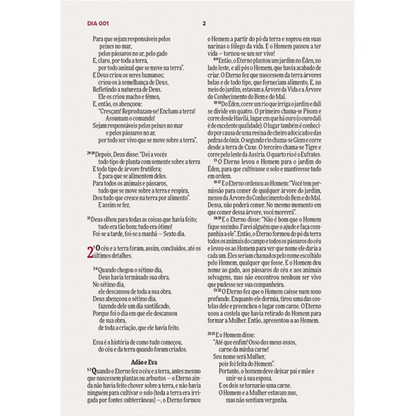 Bíblia Todo Dia com Espaço para Anotações | AM | Letra Normal | Capa Dura Retro