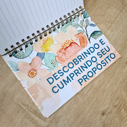 Planner Vida | Capa Dura Espiral Laranja