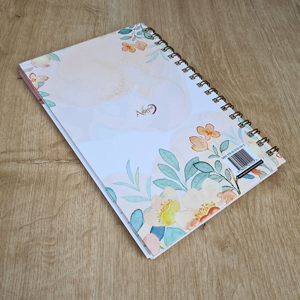 Planner Vida | Capa Dura Espiral Laranja