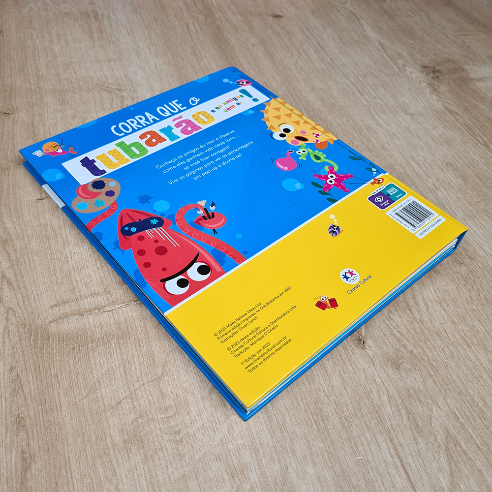 Corra que o Tubarão e os Amigos Vêm Aí | Livro Pop-Up