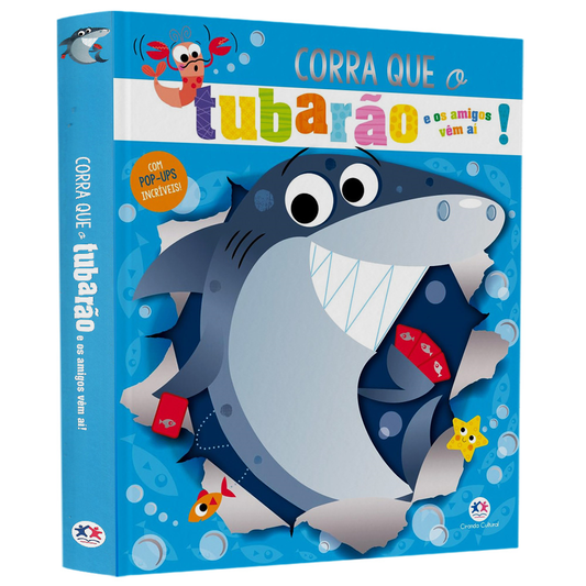Corra que o Tubarão e os Amigos Vêm Aí | Livro Pop-Up