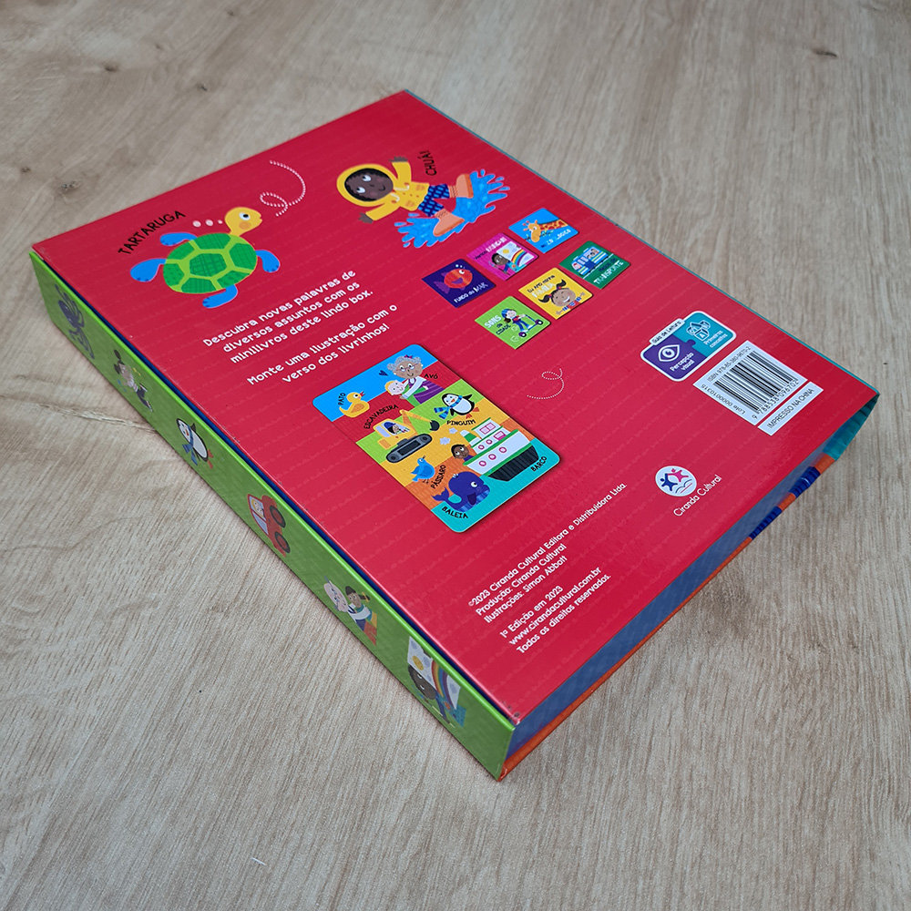 Box com 6 Mini Livros |  Minhas Primeiras Palavras