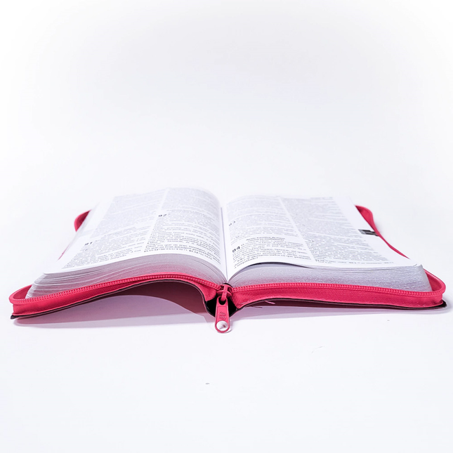 Bíblia Sagrada | O Poder da Oração | ARC | Letra Normal | Capa Semi Luxo Pink C/Ziper