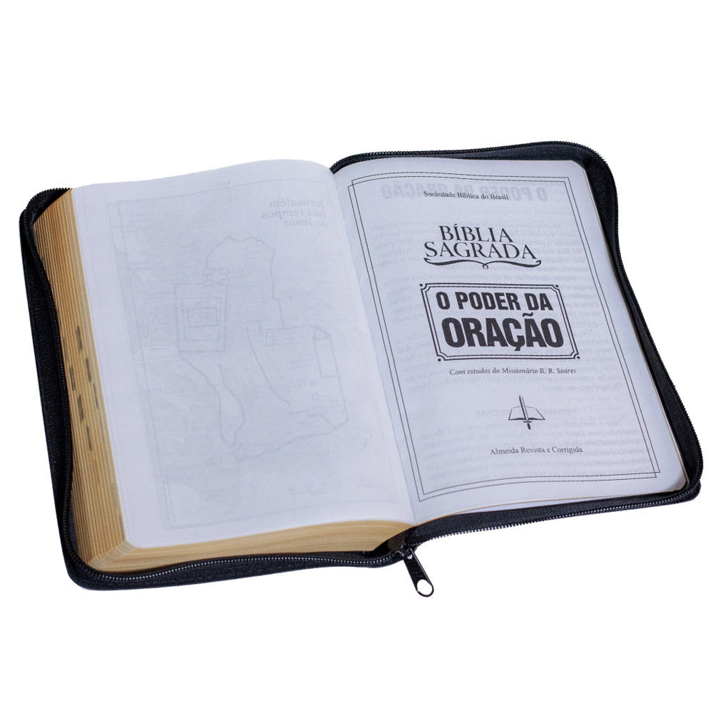 Bíblia Sagrada | O Poder da Oração | ARC | Letra Grande | Capa Semi Luxo C/Ziper