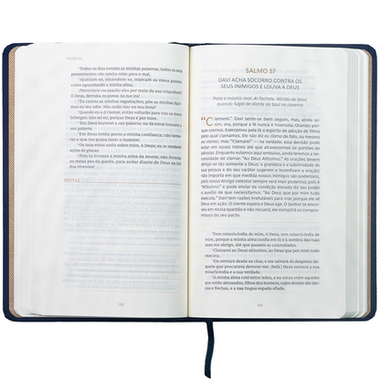 Devocional Spurgeon e os Salmos | Capa Dura com Tecido Azul