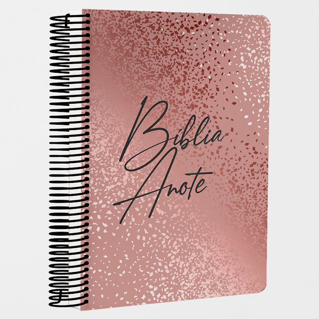 Bíblia Anote Espiral Púrpura | NVI | Letra Grande | Com Espaço Para Anotações