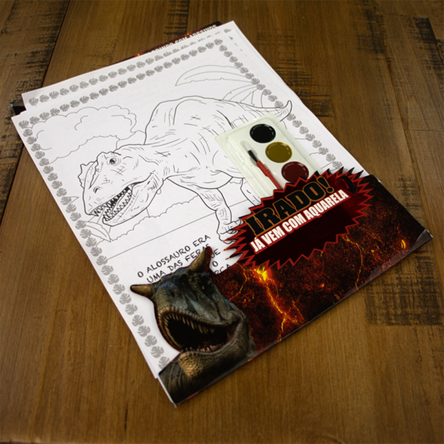 Dinossauros | Colorindo com Adesivos