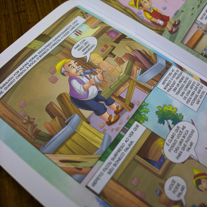 Revista em Quadrinhos 2 em 1 | O Mágico de Oz e As Aventuras de Pinóquio