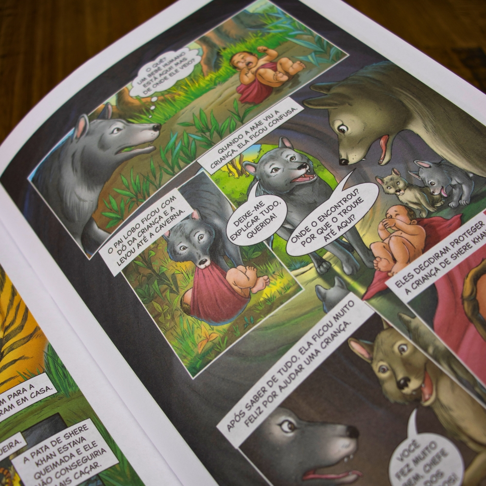 Revista em Quadrinhos 2 em 1 | O Menino da Selva e Aladin e a Lâmpada Mágica