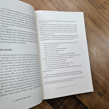 Organize Sua Vida Com Propósito | Jennifer Ford Berry