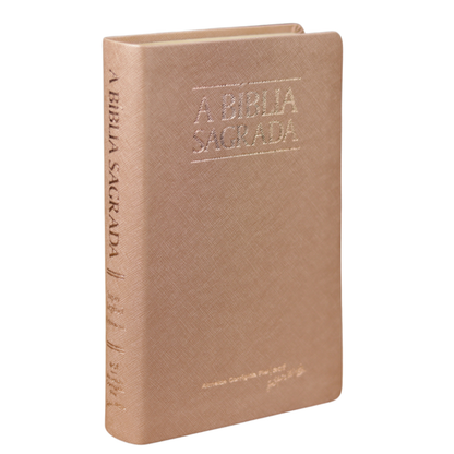 Bíblia Sagrada | ACF | Letra Grande Super Legível | Capa luxo Rosa Gold