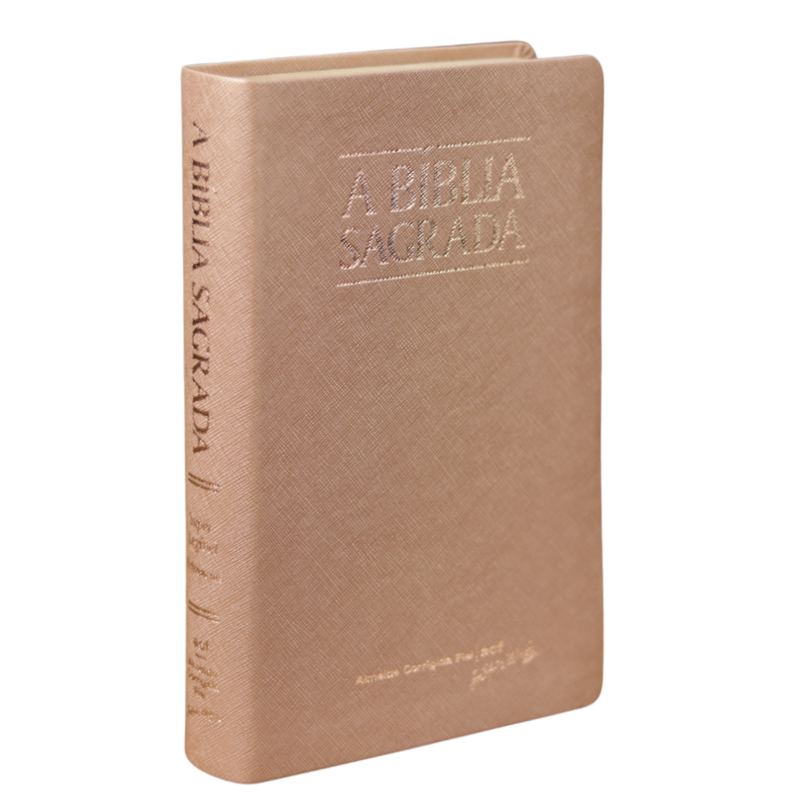 Bíblia Sagrada | ACF | Letra Grande Super Legível | Capa luxo Rosa Gold