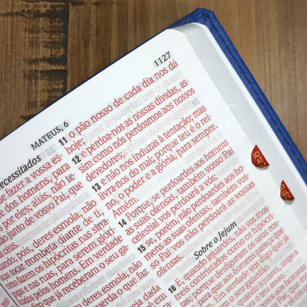 Bíblia Sagrada | ARC |  Letra Hipergigante | Capa Luxo Azul  | Harpa 774