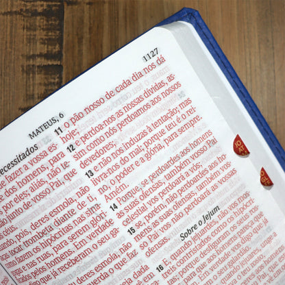 Bíblia Sagrada | ARC |  Letra Hipergigante | Capa Luxo Azul  | Harpa 774