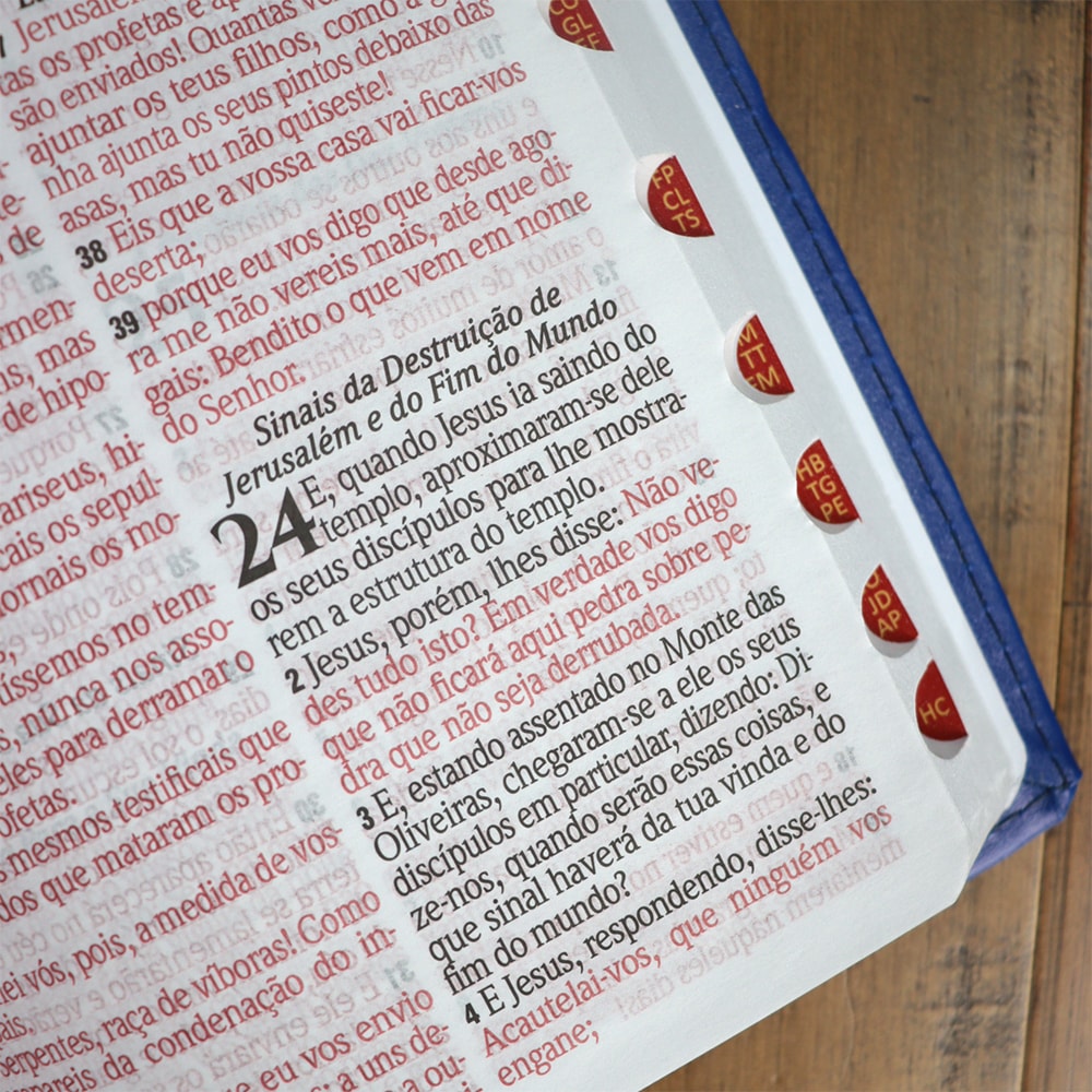 Bíblia Sagrada | ARC |  Letra Hipergigante | Capa Luxo Azul  | Harpa 774