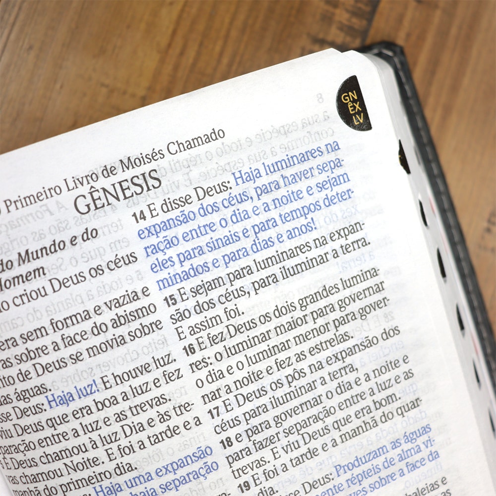 Bíblia Sagrada | ARC | Letra Hipergigante | Capa Luxo Preta Costurado  | Harpa 774