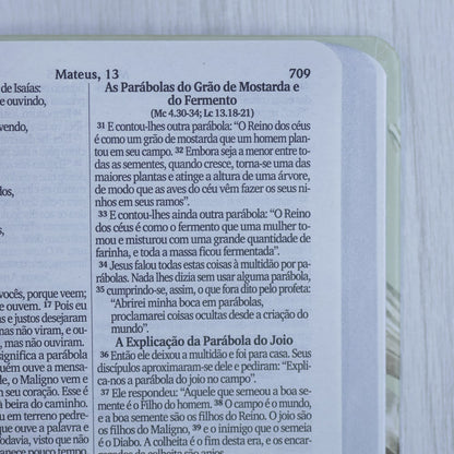 Bíblia Sagrada Lírios | NVI | Letra Maior | Capa Dura