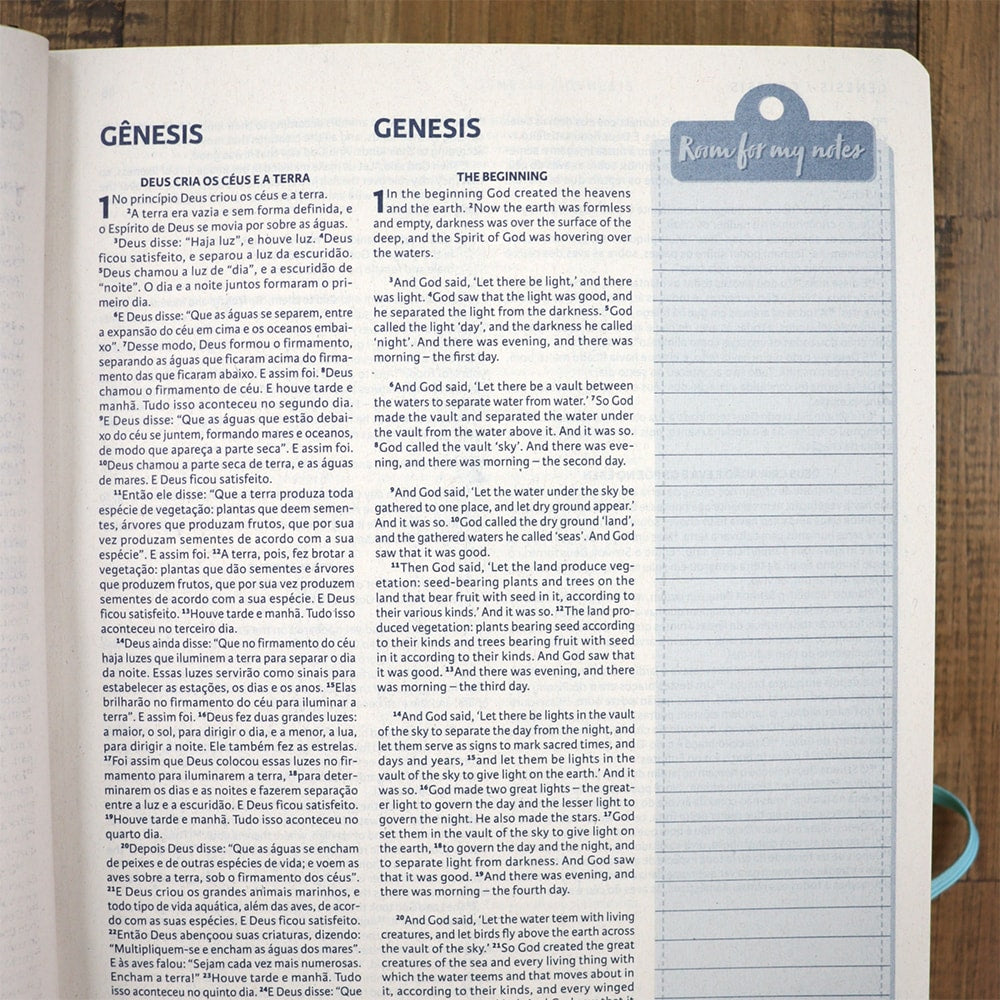Bíblia Sagrada Holy Biblie Creation | Bilíngue Português E Inglês | Nova Versão Internacional